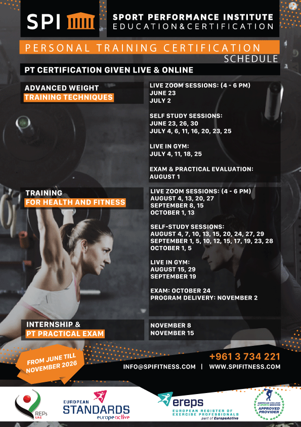 Fitness Courses Lebanon